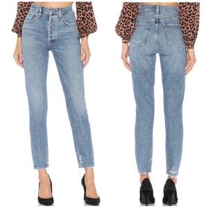 AGOLDE Classic JAMIE High rise button fly FEEL GOOD jeans in passenger wash 29